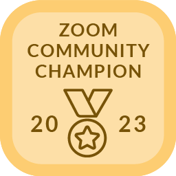 Zoom Community Champion 2023