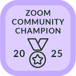 Zoom Community Champion 2025